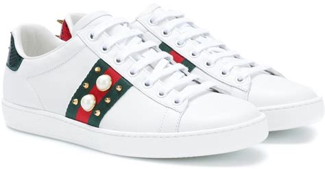 gucci ace sneaker herren schwarz|Gucci ace embellished leather sneakers.